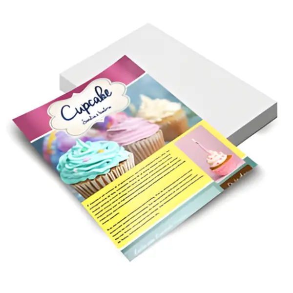 Folheto Promocional 10x14cm Couchê 90g Só Frente — imagem do catálogo comercial