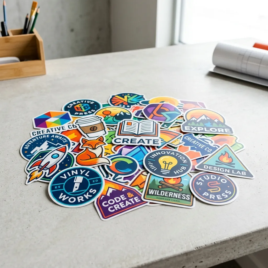 Adesivos personalizados produzidos pela Live Printer em Niterói