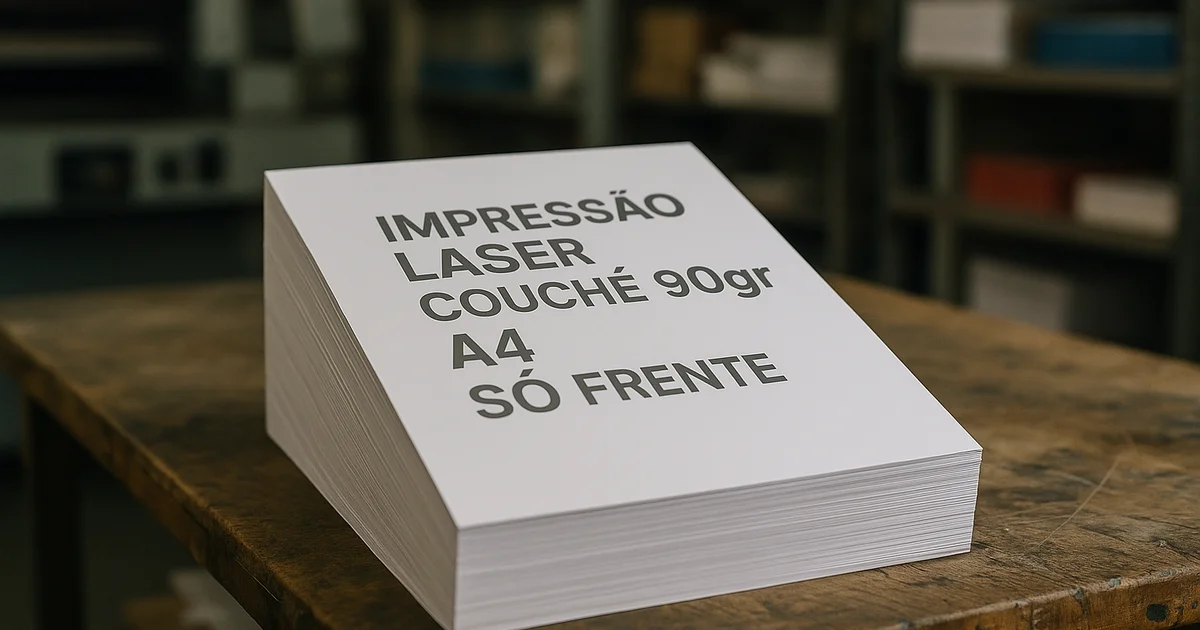 Impressão Colorida A4 em Niterói: Couché 90gr Só Frente