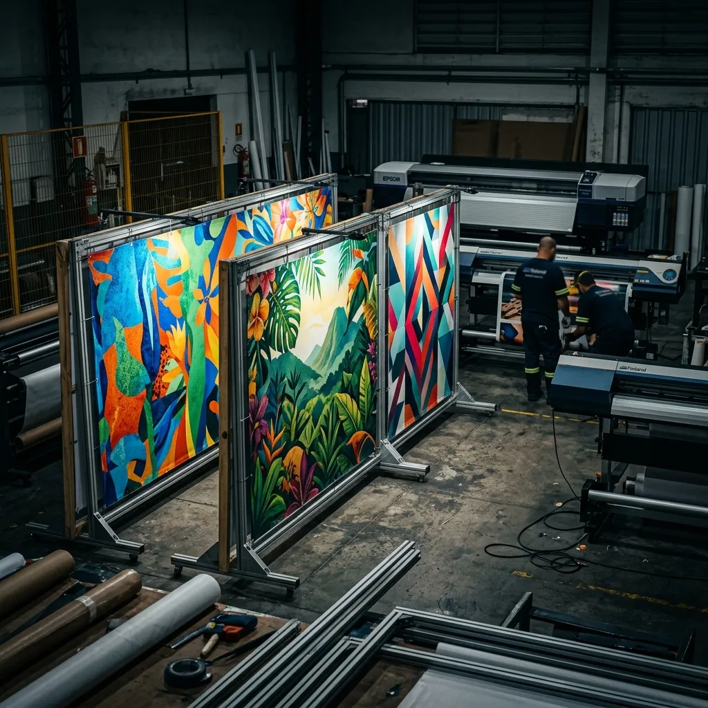 Banner em lona produzido pela Live Printer em Niterói