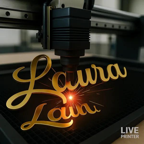 Acrílico com corte especial — foto do produto na loja Live Printer