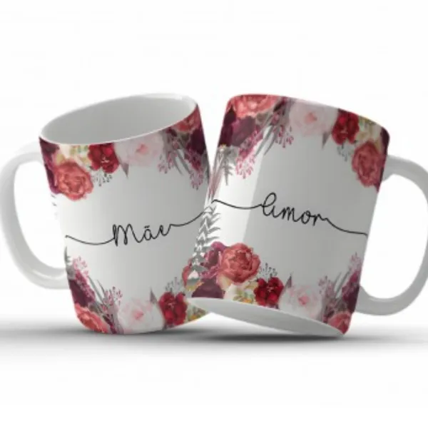 Caneca branca personalizada — foto do produto na loja Live Printer