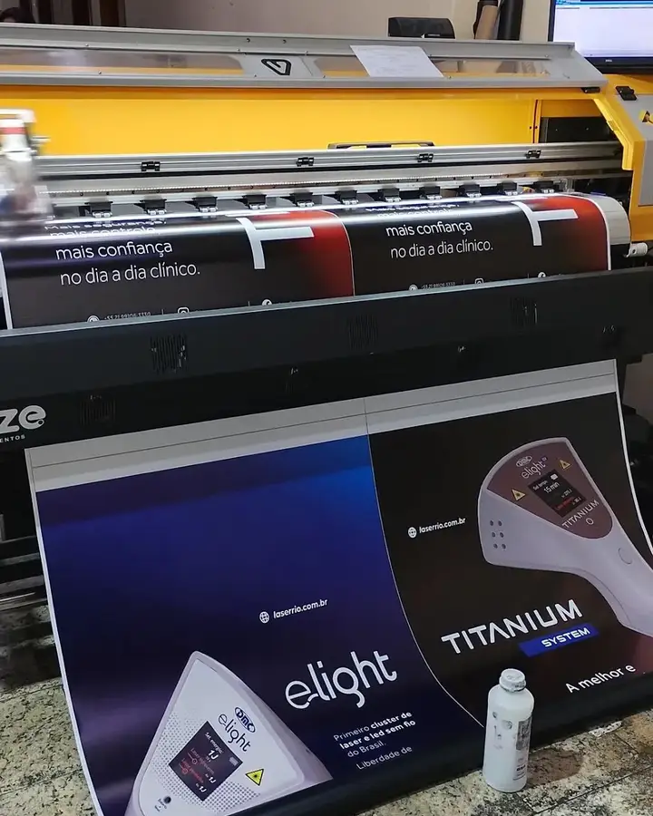 Lona impressa para campanha